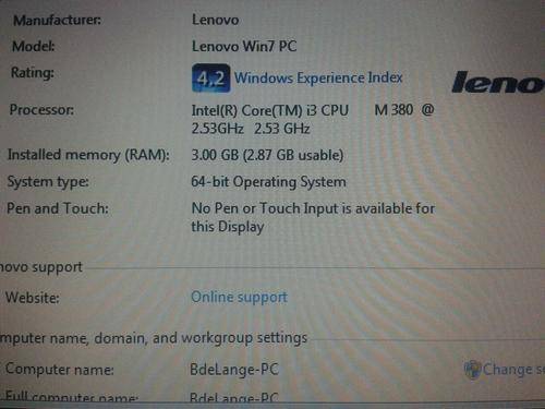 Lenovo i3 good as new